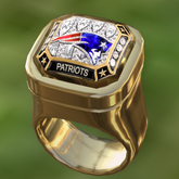 Super Bowl PATS - Chunky Resizable Championship Ring (ADD)