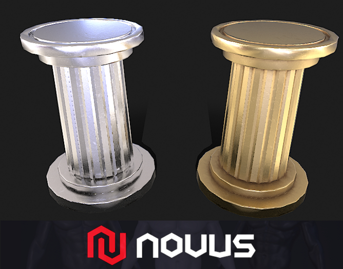 Columns - Display {Silver and Gold}