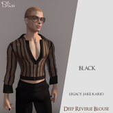 .:Bliss:. Deep Reverie Blouse Black