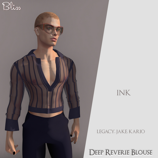 .:Bliss:. Deep Reverie Blouse Ink