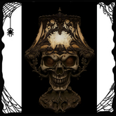 Skull Lamp Ornate,Halloween Lamp,Halloween desk lamp