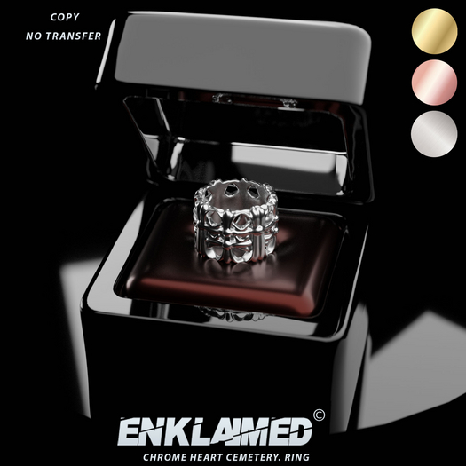 Enk- CHROME HEART CEMETERY RING UNPACKER