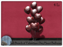 Tall Bunch of Valentine's Day Heart Balloons By Snuggles 