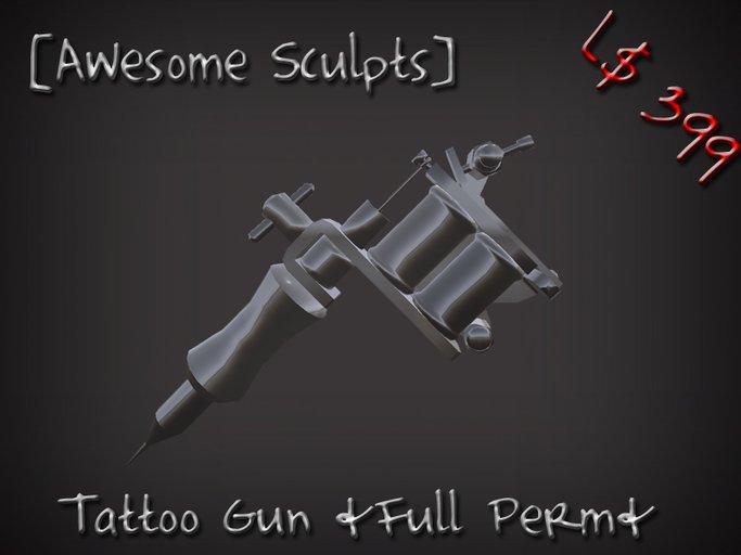 [Awesome Sculpts] Tattoo Gun/ Tattoo Machine *Full Perm*
