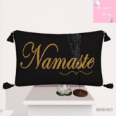 Zen Pillow With Tassel- Black (Rezz)