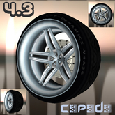 C>P>Dynamics V4.3 5 Spoke Carbon Style Rim [b]