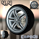 C>P>Dynamics V4.4 5 Spoke Carbon Style Rim [b]