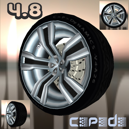 C>P>Dynamics V4.8 5 Spoke Carbon Style Rim [b]
