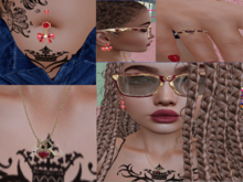 {CC} Birthstone Jewelry  (L, R, M, L-Ex)(Ruby)