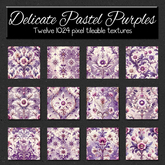 *Wallflowers* Delicate Pastel Purples