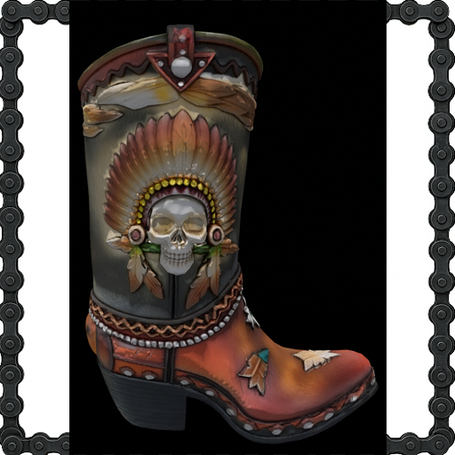 Cowboy Boot Planter empty