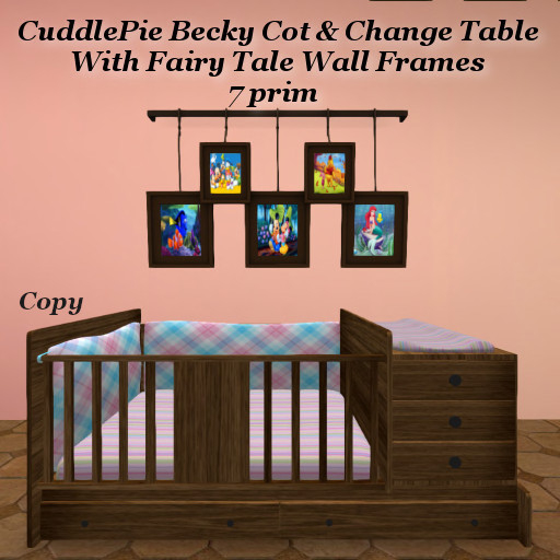 CuddlePie Becky Cot & Change Table1