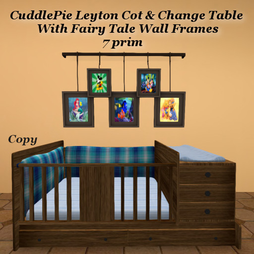 CuddlePie Leyton Cot & Change Table1
