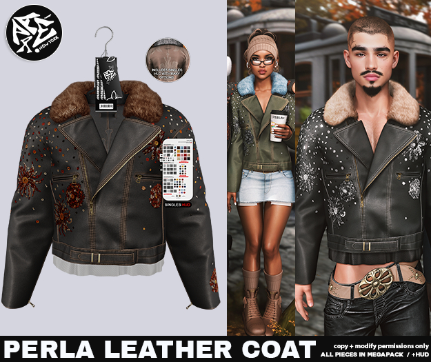 Pare.Perla Leather Coat - Walnut