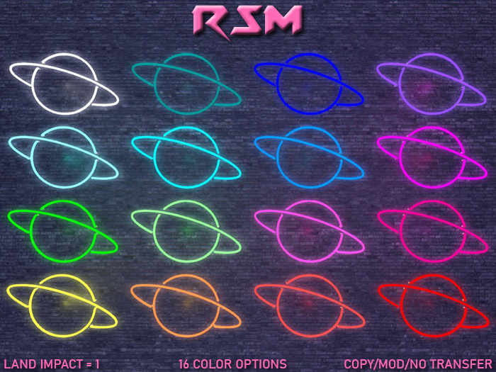 Neon Ring Planet