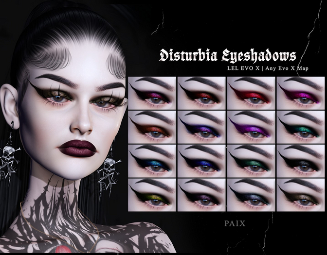 [PAIX] Disturbia Eyeshadows - fatpack