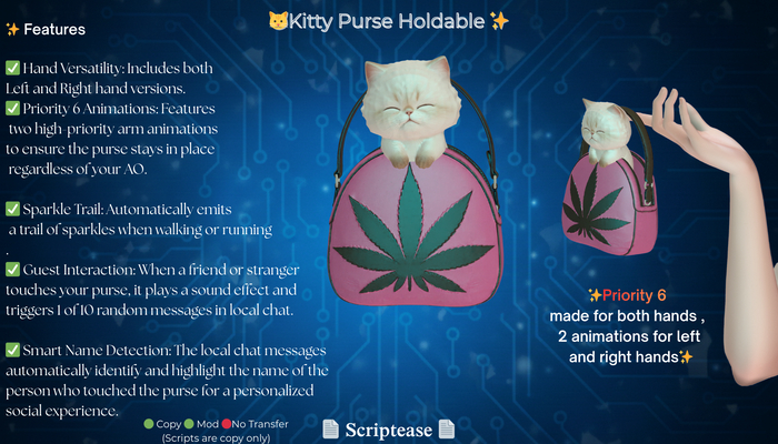 x Kitty Purse Pink