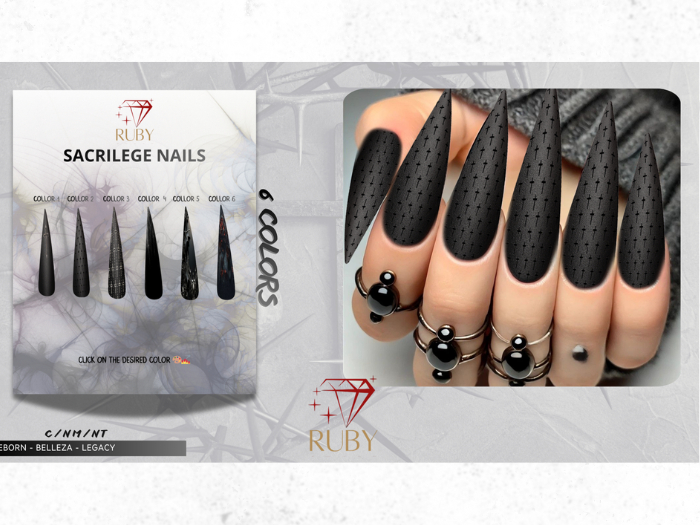::RUBY:: - SACRILEGE CLAWS - STILLETO