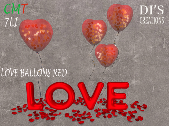 LOVE BALLONS RED