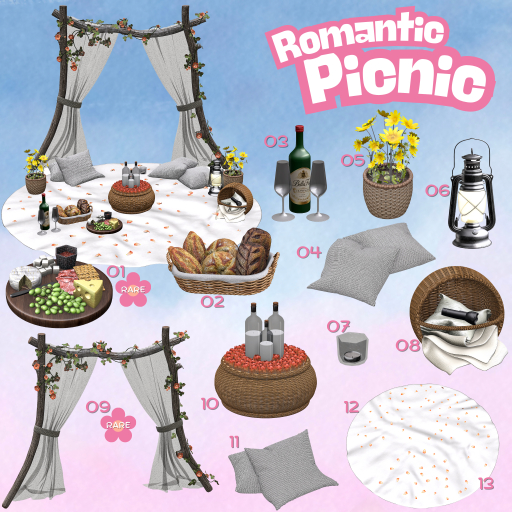 12 Rug - Romantic Picnic - Bella Casa