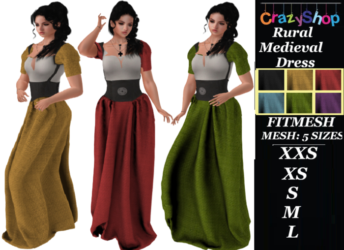 Crazy Rural Medieval dress