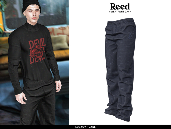 REED - ZAYN SWEATPANT BLUE (wear me)