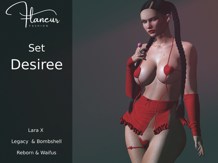 [Flaneur] Desiree Set Red 