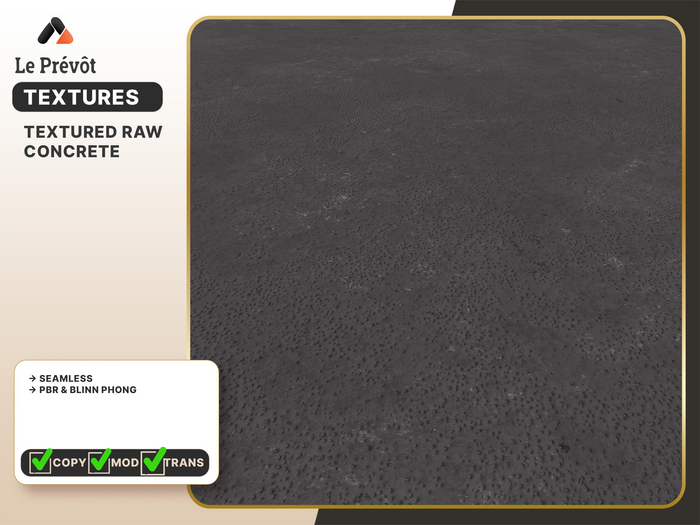 [LE PREVOT] - Textured Raw Concrete