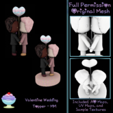 [Sherbert] Full Perm Valentine Wedding Topper MM (ADD)
