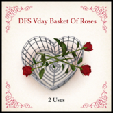 DFS Vday Basket Of Roses - ACTUAL ITEM
