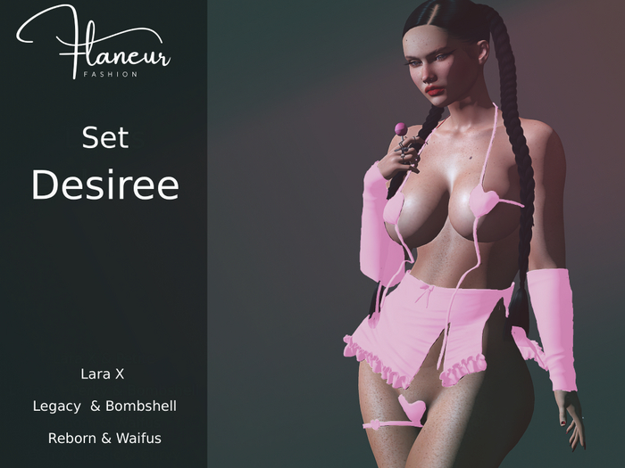 [Flaneur] Desiree Pink –  Lara X, Legacy  & Bombshell, Reborn, Waifu