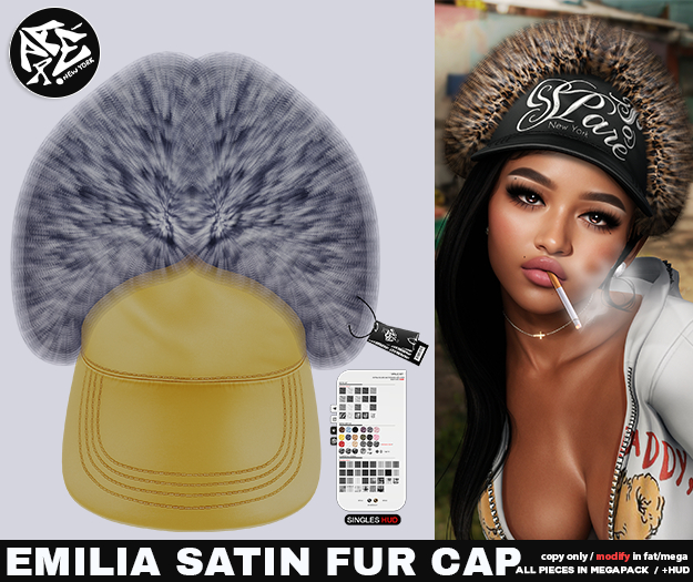 Pare.Emilia Satin Cap - Lemon