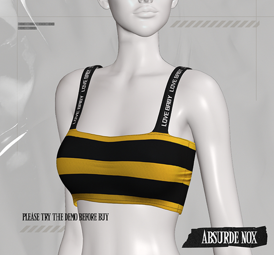 Absurde Nox - Top Rayures Bee // Yellow