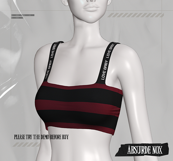 Absurde Nox - Top Rayures Bee // Red