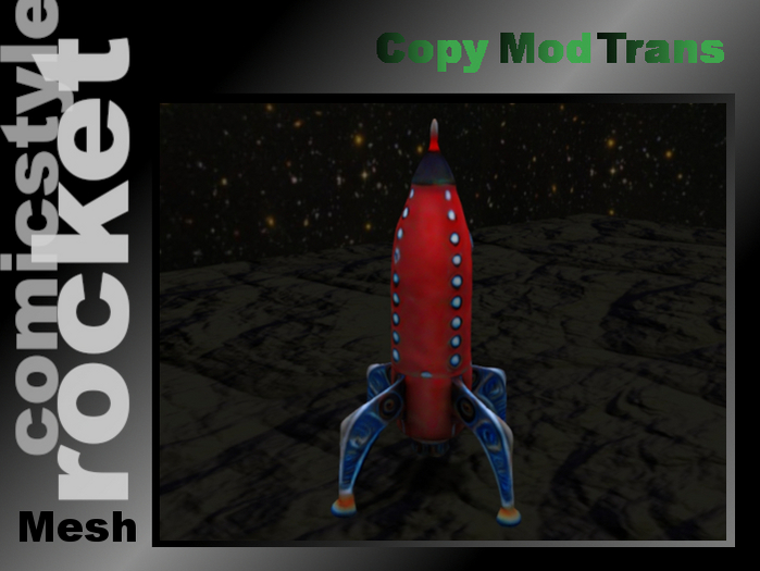 Comicstyle rocket - Fullperm