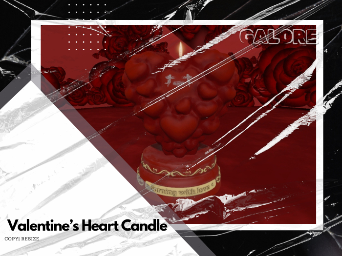 [G A L O R E]Valentine's Heart Candle