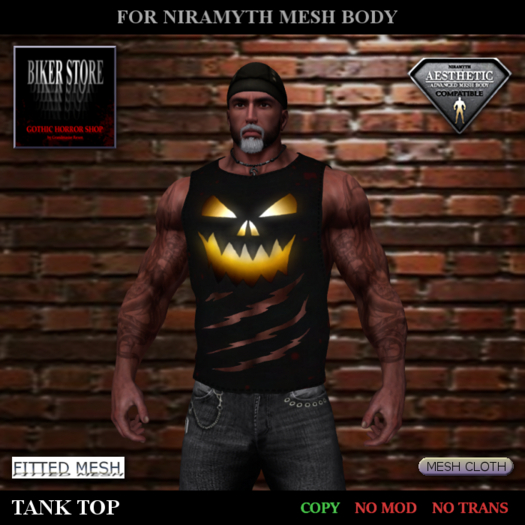 #Aesthetic Tank Top RIPPED HALLOWEEN