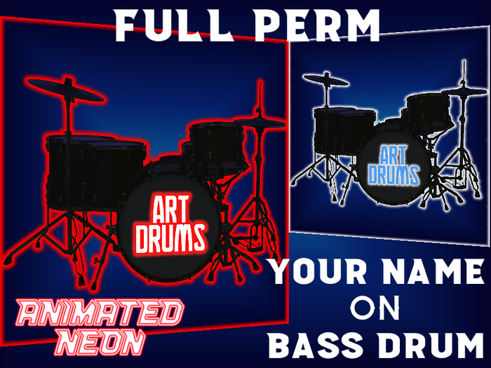  ★★★★★~ ART DRUMS_NEON_Full Perm
