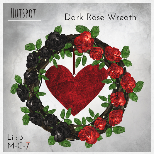 Dark Rose Wreath 