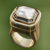 PEARL - GOLD Resizable Chunky Ring (ADD)