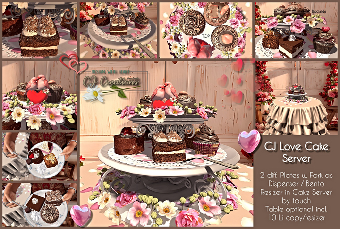 CJ Love Cake Server 