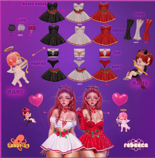 .reBEEca. Juliet Dress Roses Red - LaraX