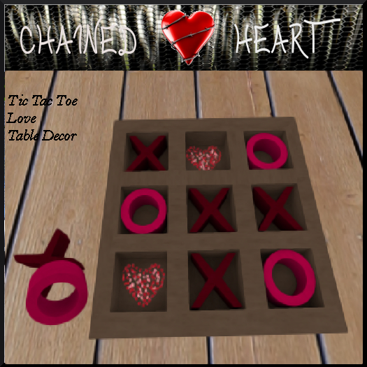 Tik Tac Toe Love Table Decor