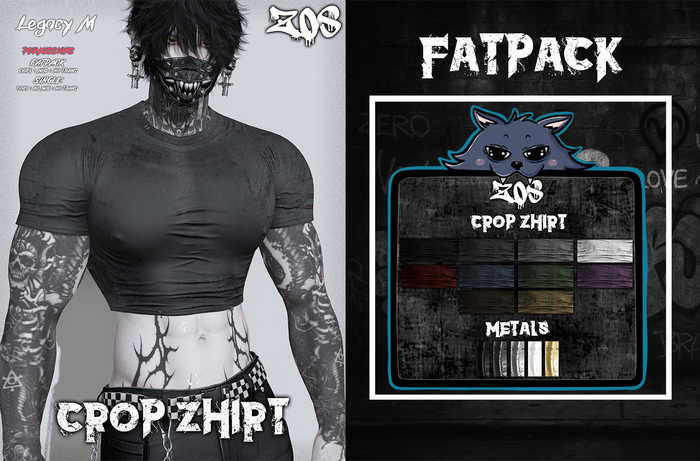 ZOS. Crop Zhirt FATPACK