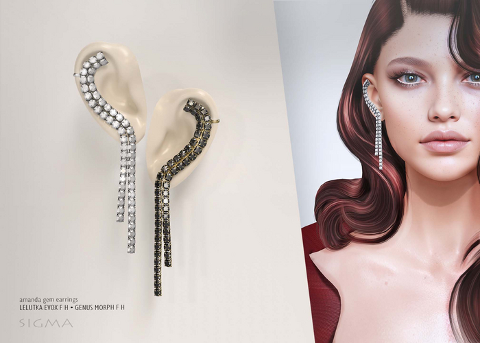 SIGMA Amanda gem earrings 