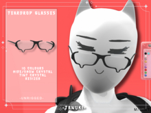 -Tanuki- Teardrop Glasses