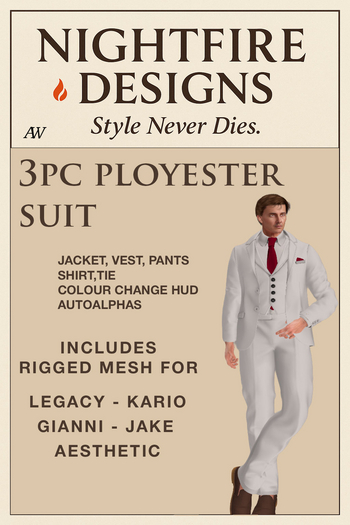 [NFD] 3pc Polyester Suit  Demo