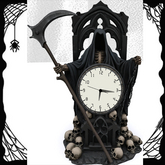 Grim Reaper Clock Statue,Grim Reaper Clock,Halloween Clock
