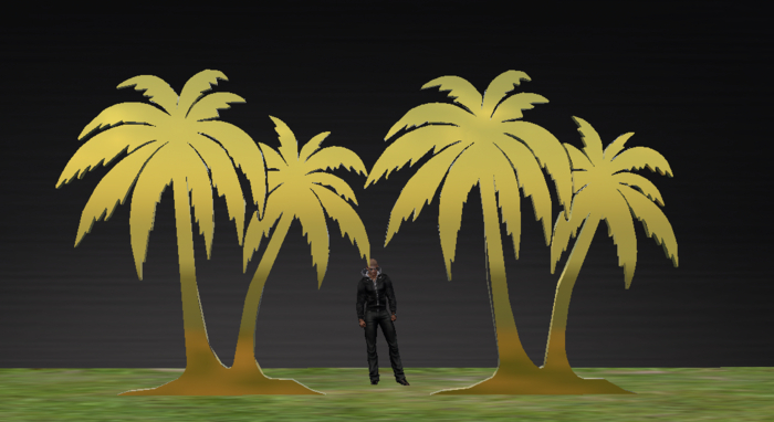 Palm  2d Gold PBR*