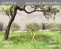 GARDEN Hearts & Butterflies GOLD